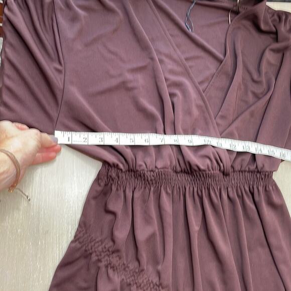 NWT Zara ruched sleeve midi dress - Picture 5 of 9